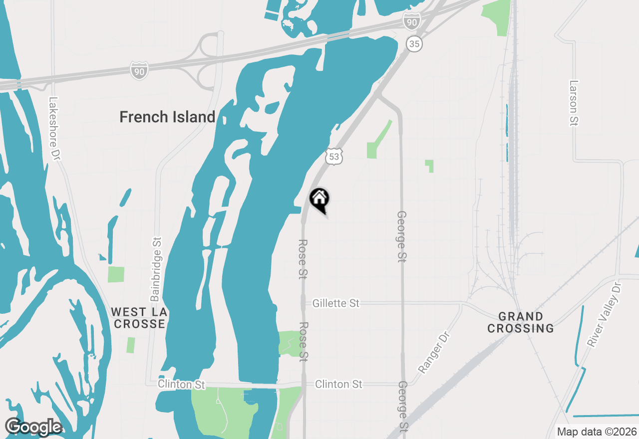 Map of 633 Livingston St, La Crosse, WI 54603