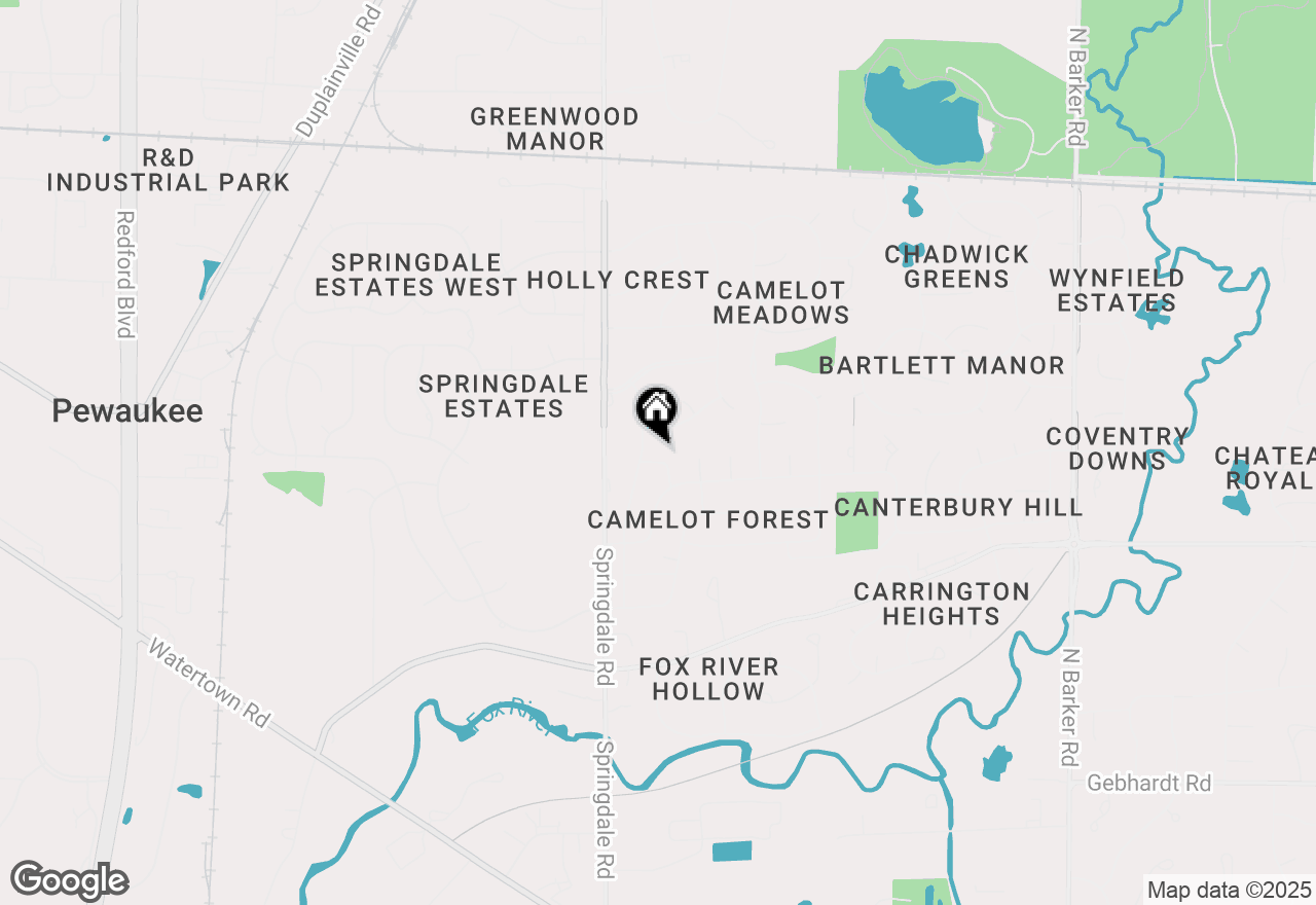 Map of 21820 Gareth Ln, Brookfield, WI 53045