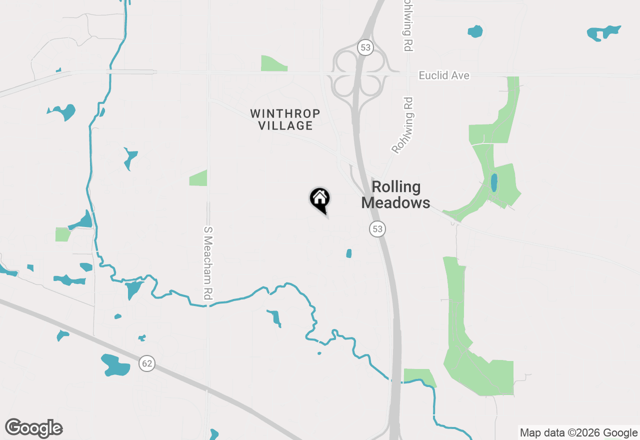 Map of 4233 Oaksbury Lane, Rolling Meadows, IL 60008