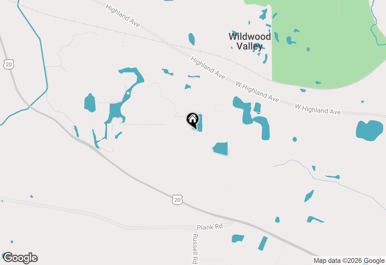 Map of 3534 Hidden Fawn Drive, Elgin, IL 60124