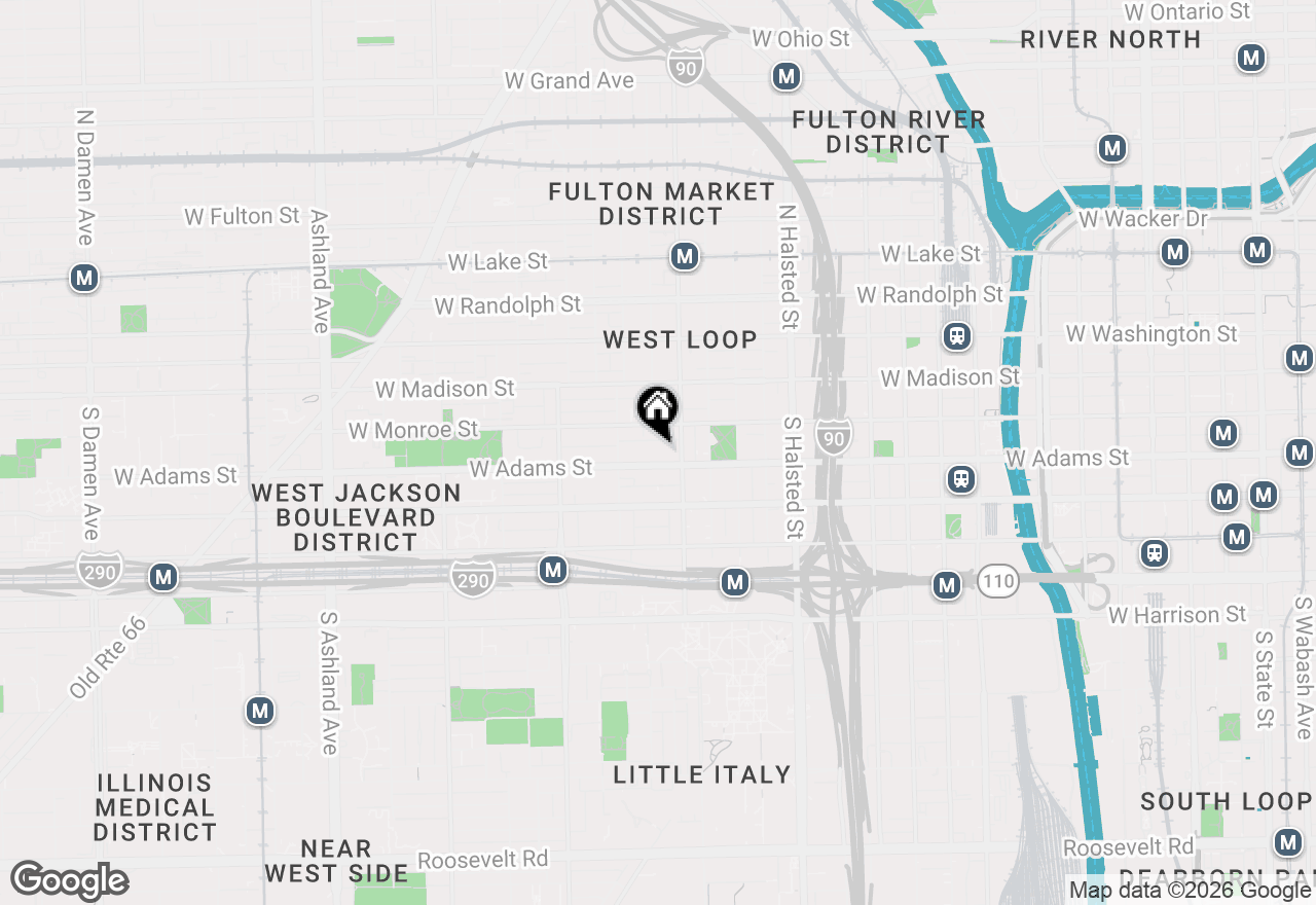 Map of 1040 W Adams Street #370, Chicago, IL 60607