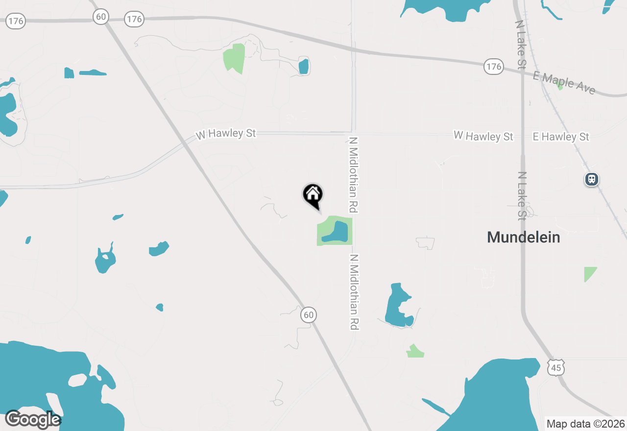 Map of 1317 Spalding Drive, Mundelein, IL 60060