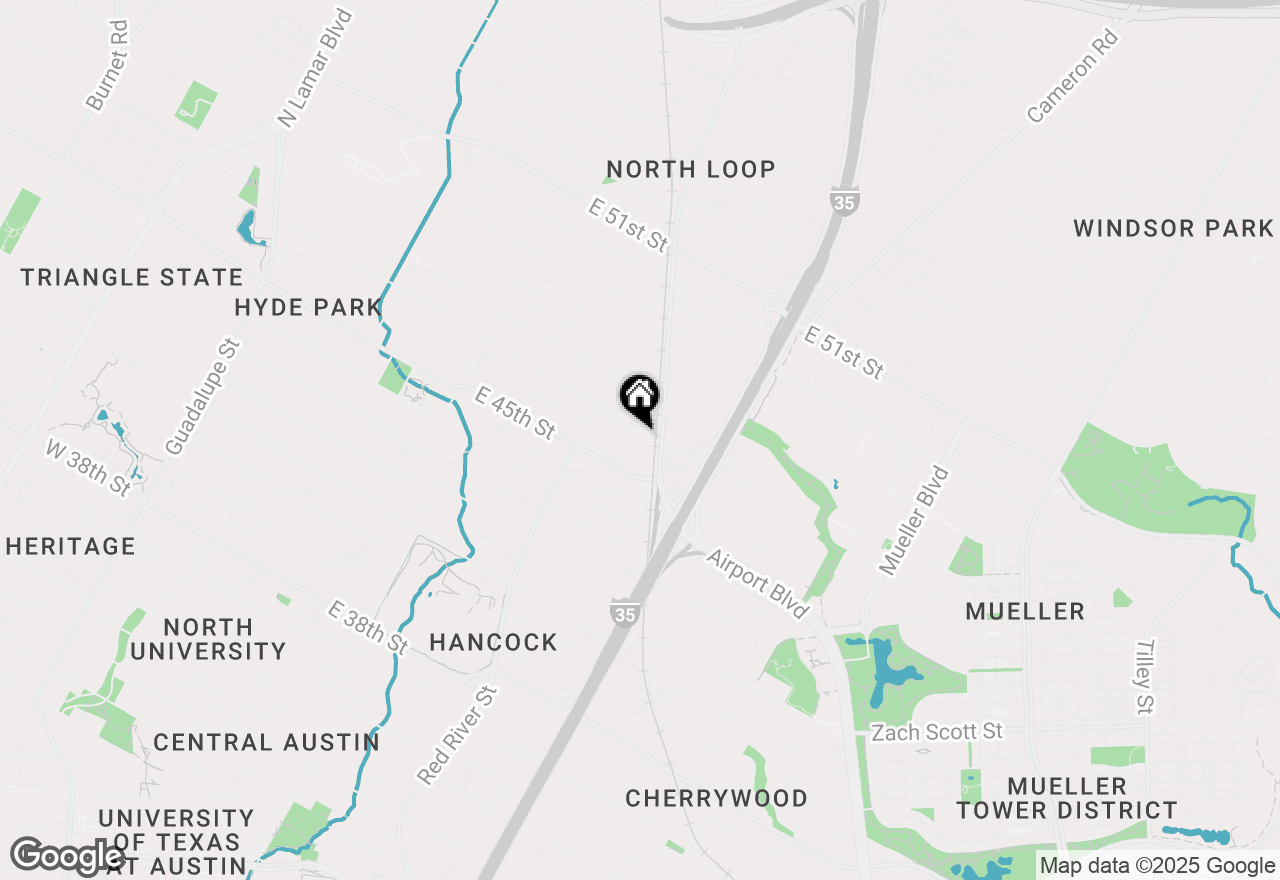 Map of 919 E 46th St, Austin, TX 78751