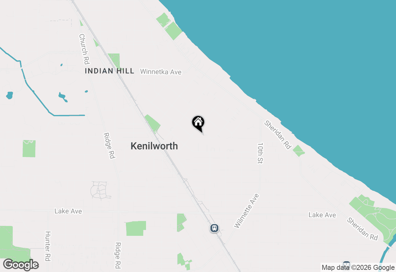 Map of 325 Oxford Road, Kenilworth, IL 60043