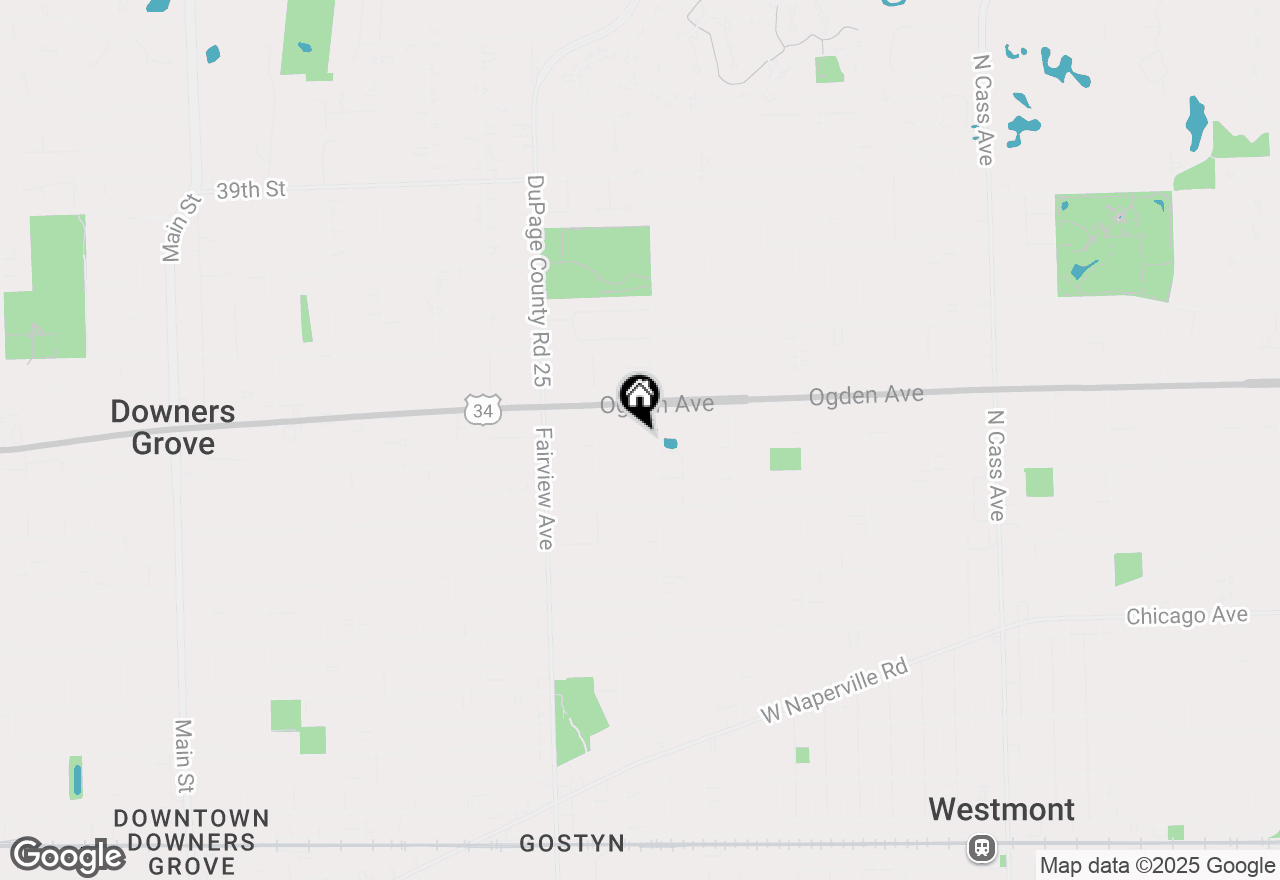 Map of 4328 Cumnor Road, Downers Grove, IL 60515