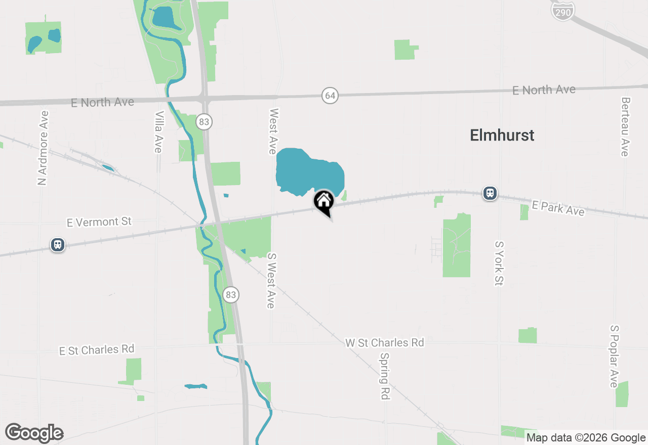 Map of 421 W Alexander Boulevard, Elmhurst, IL 60126