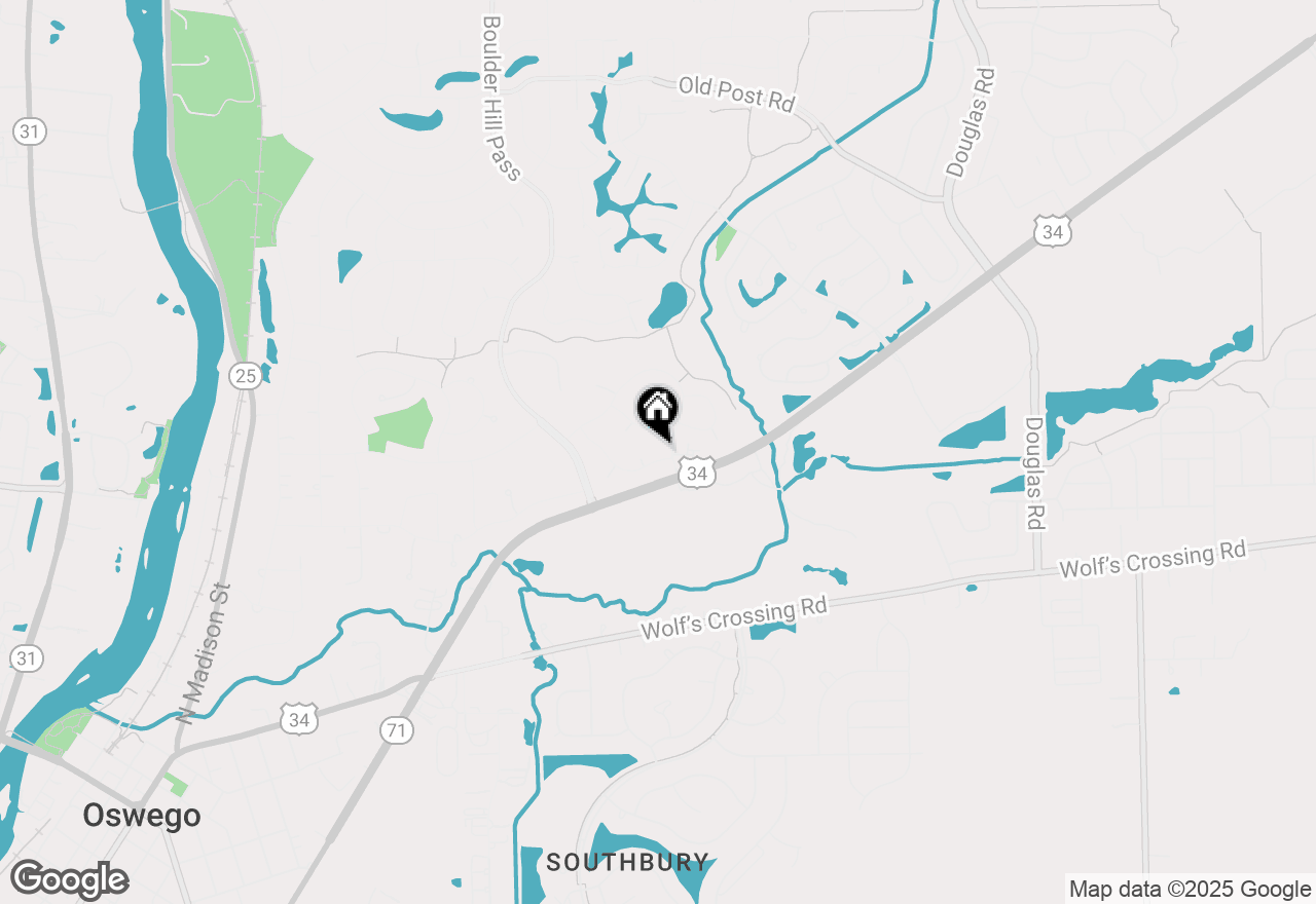 Map of 135 Cinderford Drive, Oswego, IL 60543