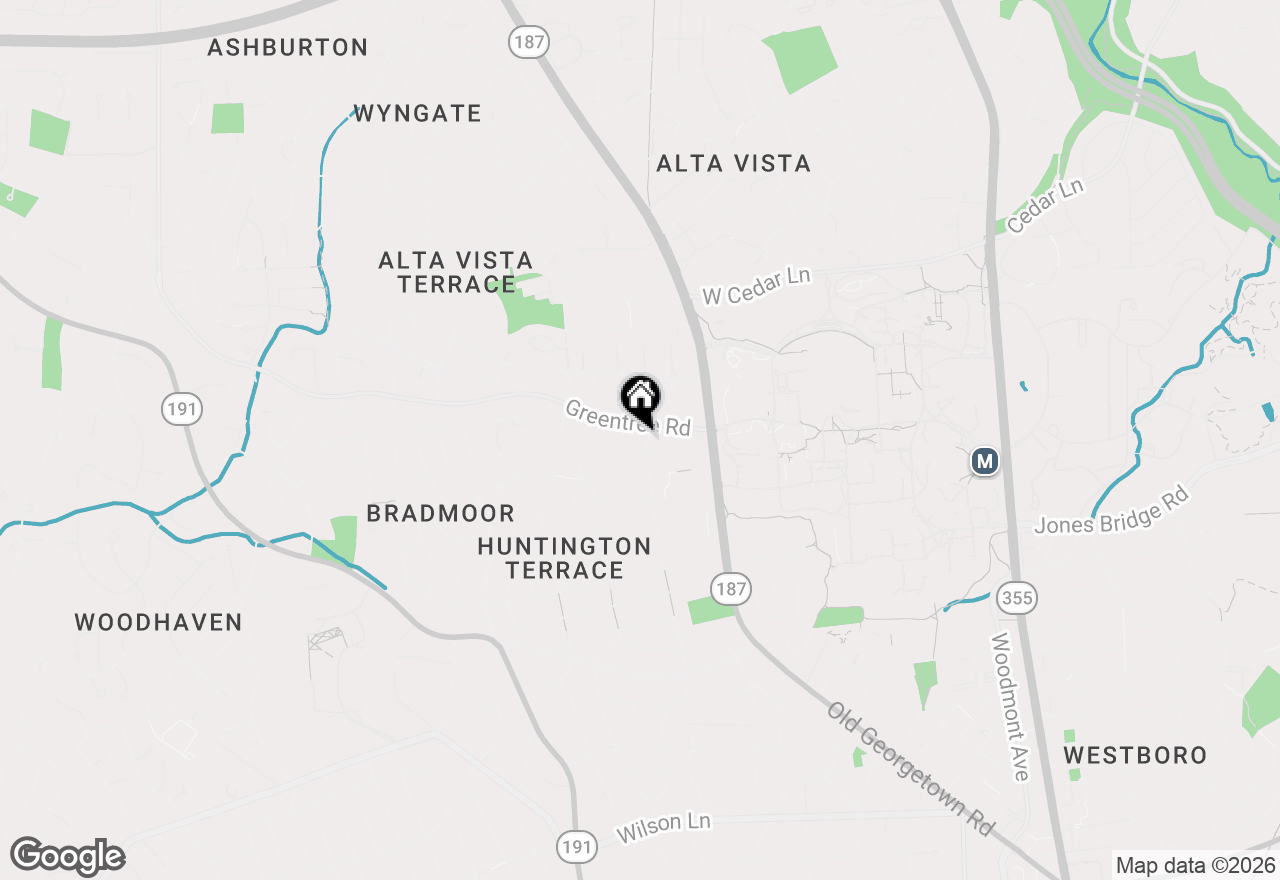 Map of 8802 Grant Street, Bethesda, MD 20817