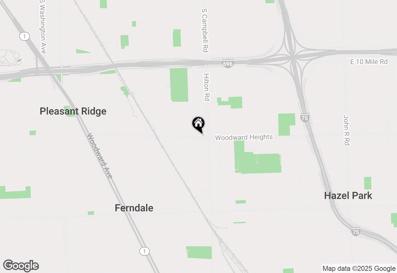 Map of 1201 Woodward Heights, Ferndale, MI 48220