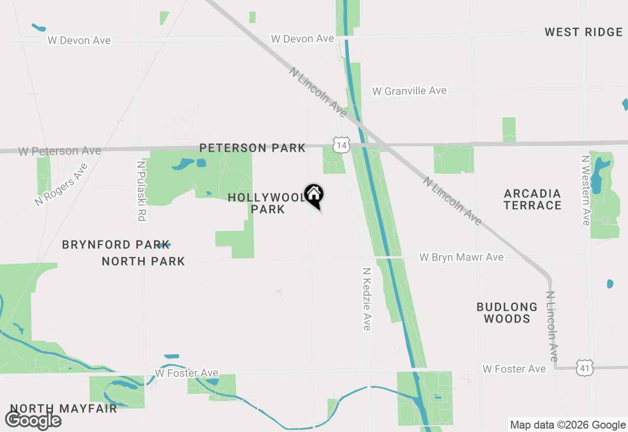 Map of 5731 N Kimball Avenue #2A, Chicago, IL 60659