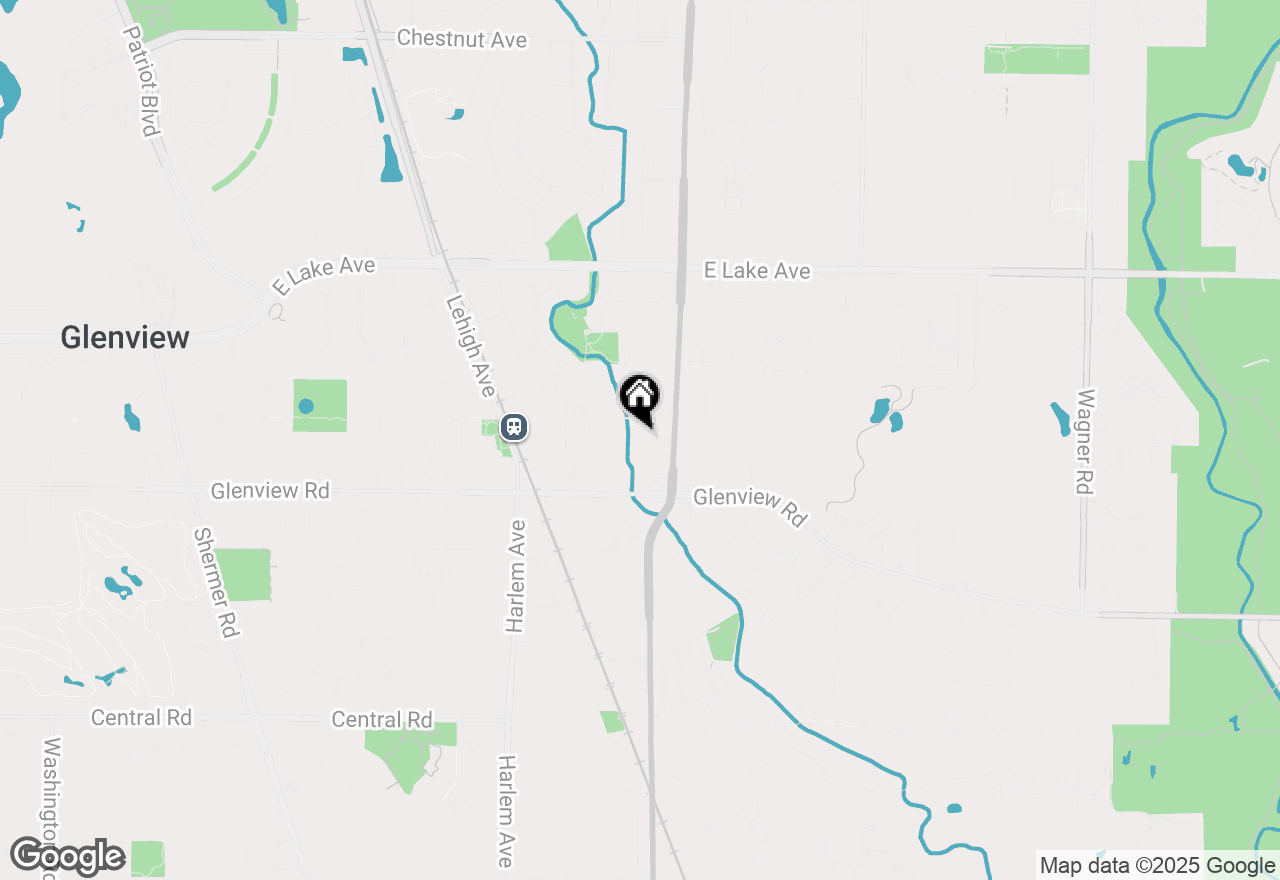 Map of 1719 Grove Street #1, Glenview, IL 60025
