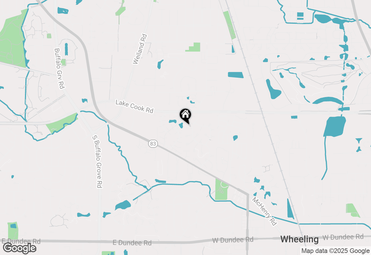 Map of 1180 Silverwood Court #B1, Wheeling, IL 60090