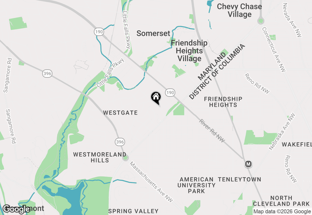 Map of 4842 Park Avenue, Bethesda, MD 20816