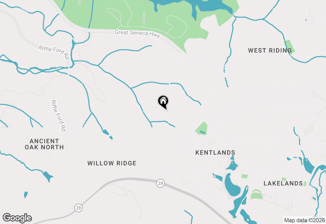 Map of 16500 Sioux, Gaithersburg, MD 20878