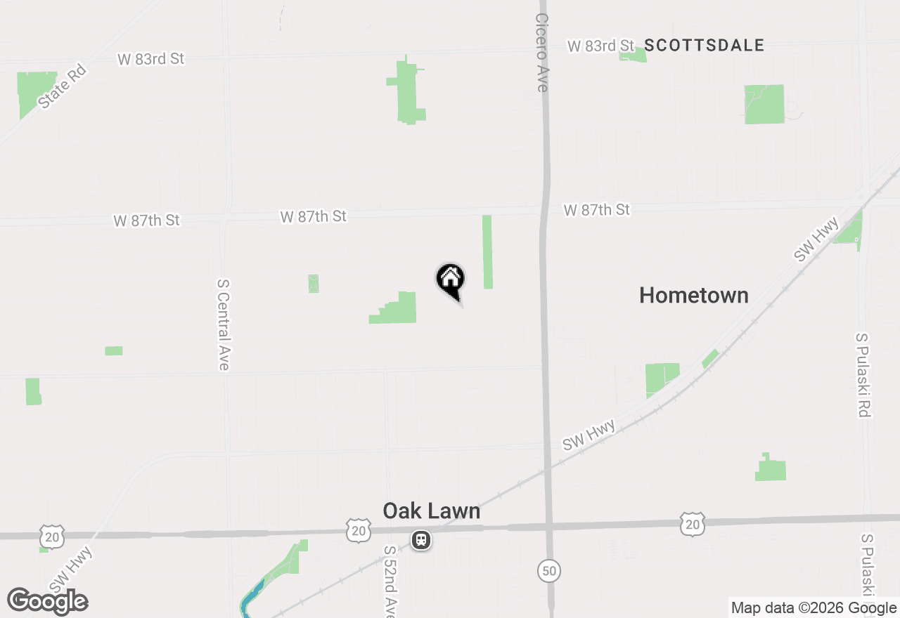 Map of (Address confidential), Oak Lawn, Illinois 60453