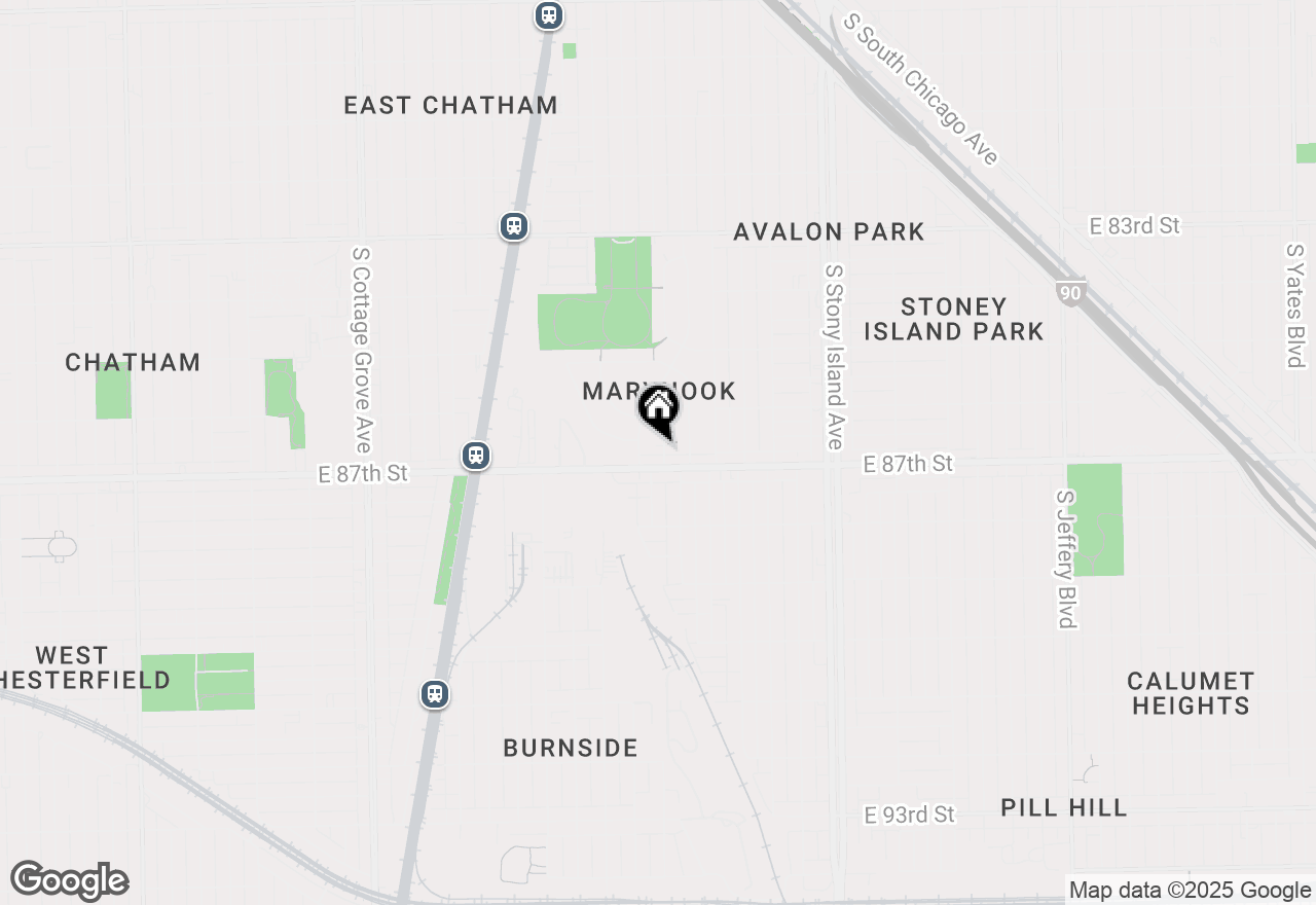 Map of 8670 S Kimbark Avenue, Chicago, IL 60619