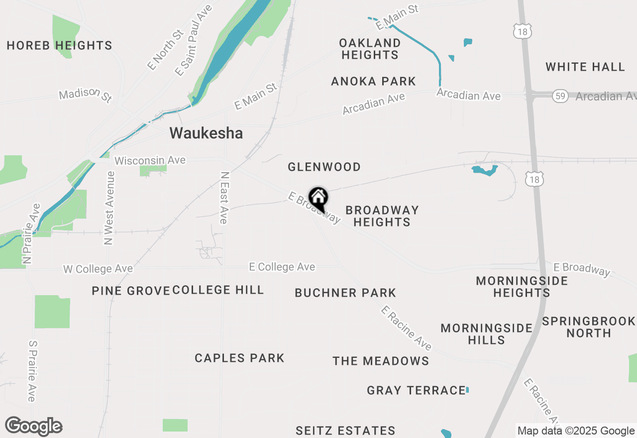 Map of 301 N Racine Ave, Waukesha, WI 53186