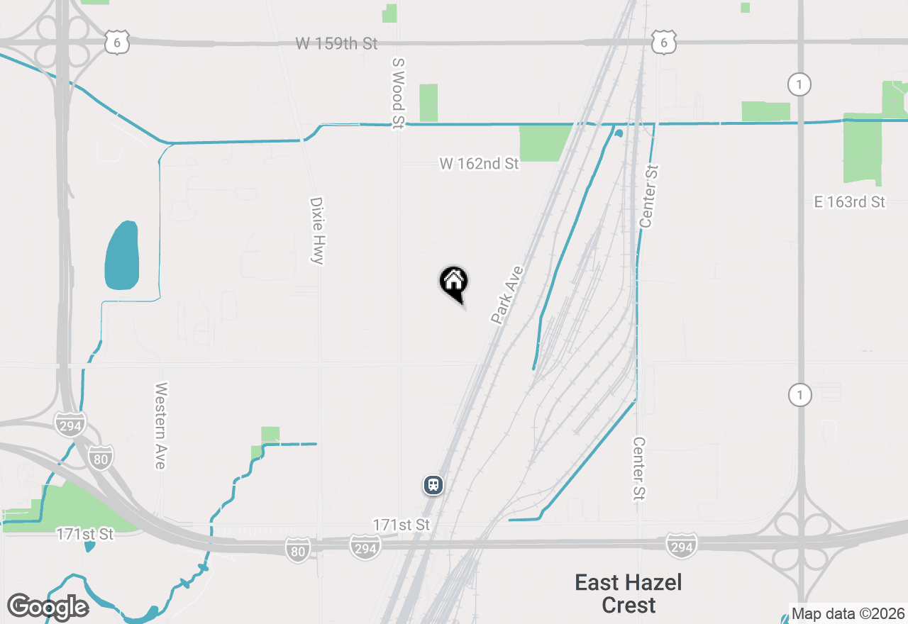 Map of 16544 Marshfield Avenue S, Markham, IL 60428