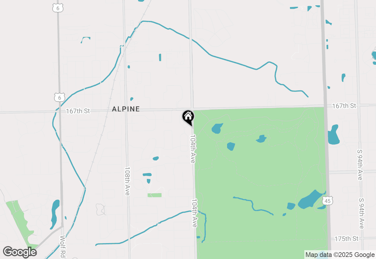 Map of 16751 Winterberry Lane, Orland Park, IL 60467