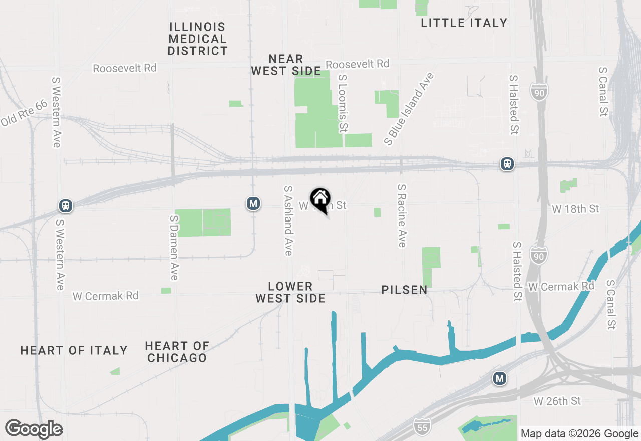 Map of 1831 S Laflin Street #2, Chicago, IL 60608