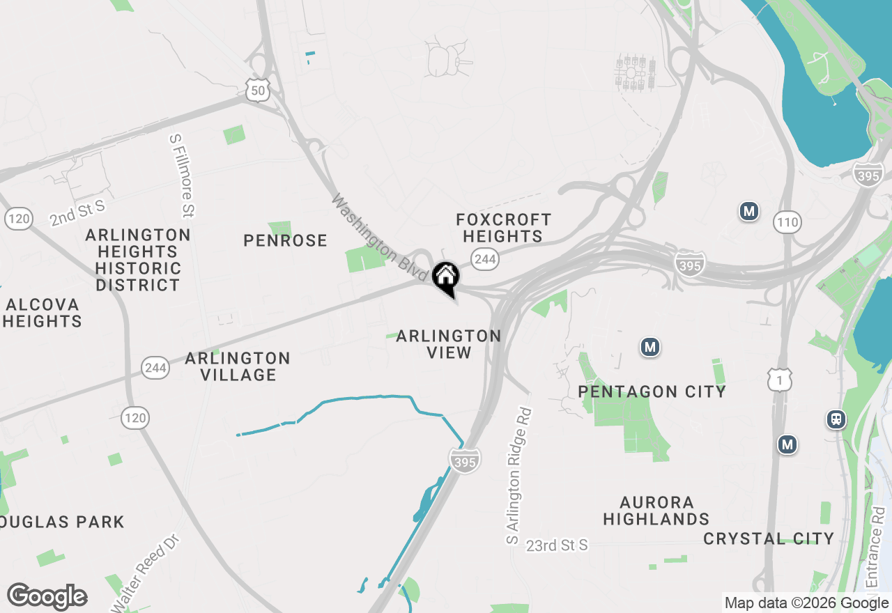 Map of (Address confidential), Arlington, Virginia 22204