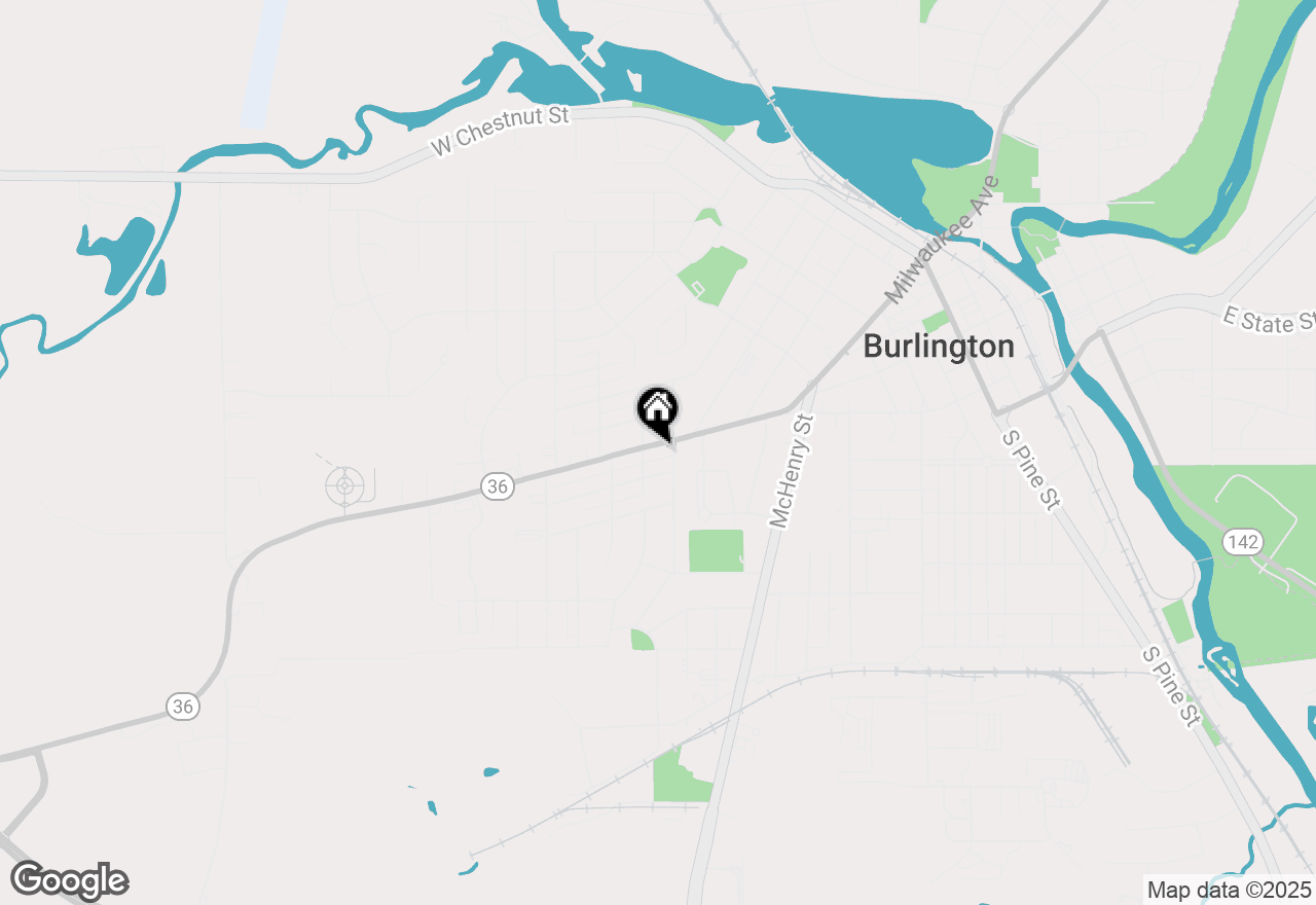 Map of 417 W State St, Burlington, WI 53105