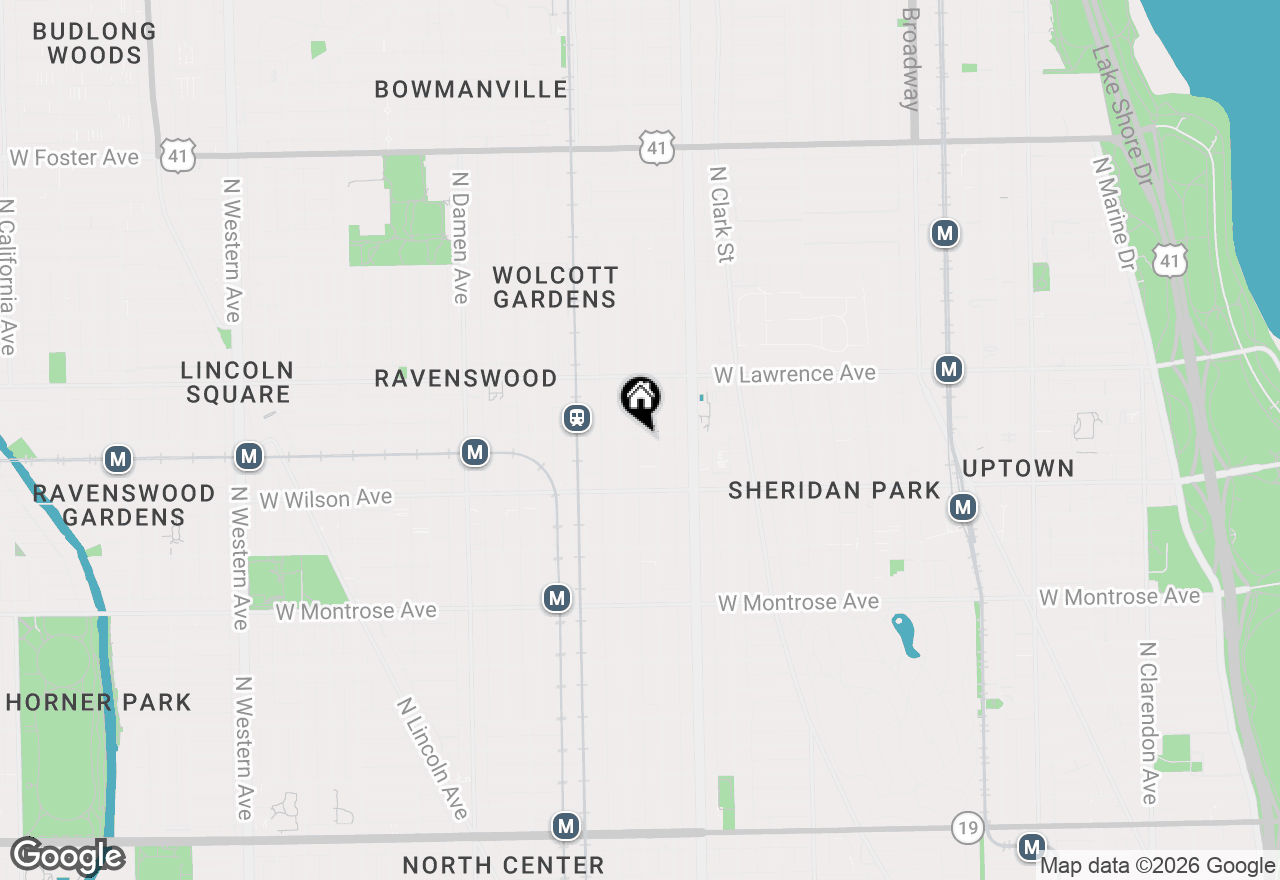Map of 1715 W Leland Avenue #1, Chicago, IL 60640
