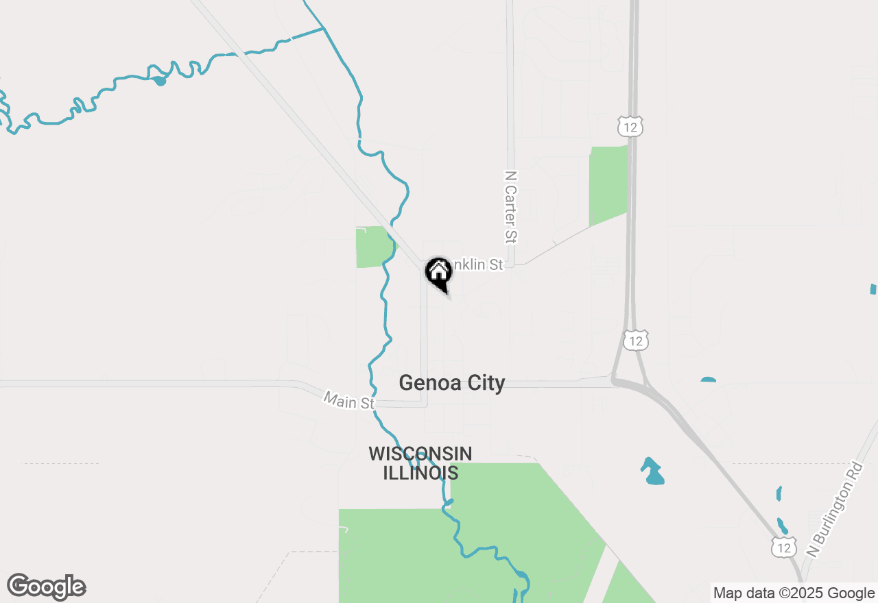 Map of 606 Park St, Genoa City, WI 53128