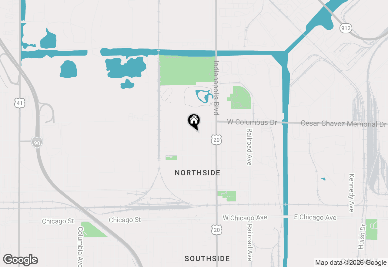Map of 4136 Baring Avenue, East Chicago, IN 46312