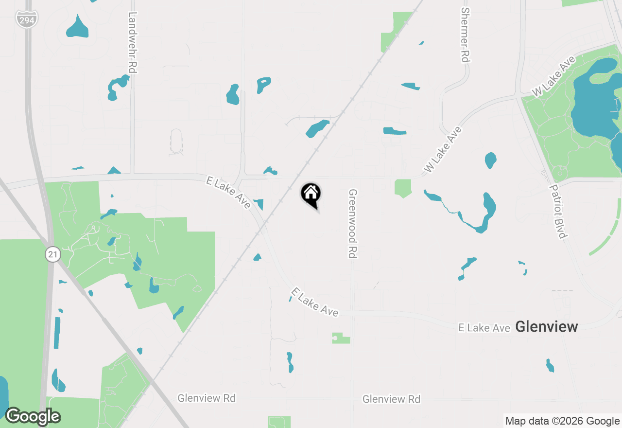 Map of 1621 Longmeadow Drive, Glenview, IL 60026