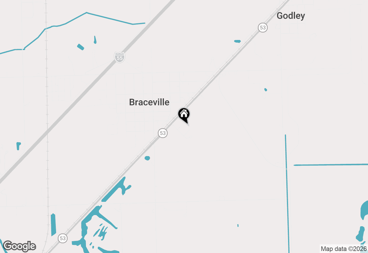Map of 113 N Cambria Street, Braceville, IL 60407