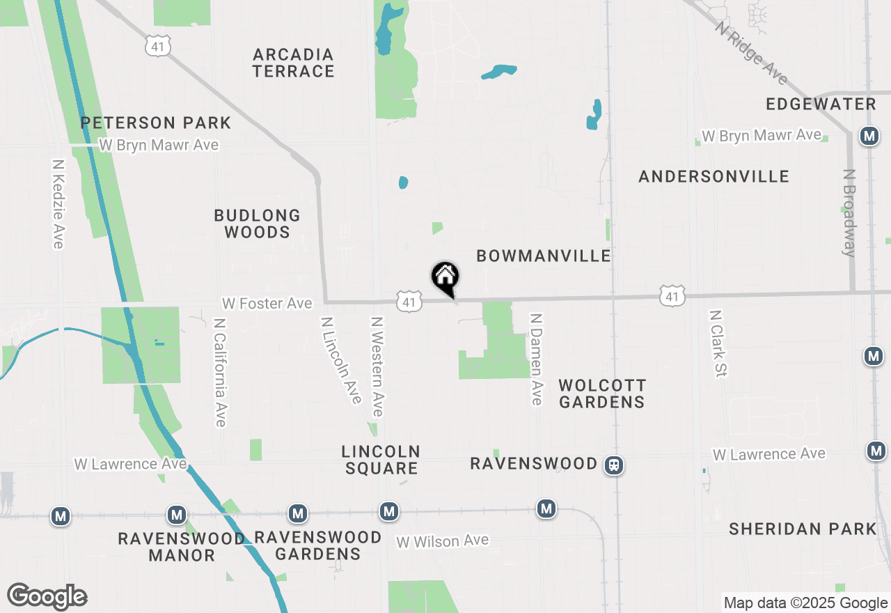 Map of 2217 W Foster Avenue #2, Chicago, IL 60625