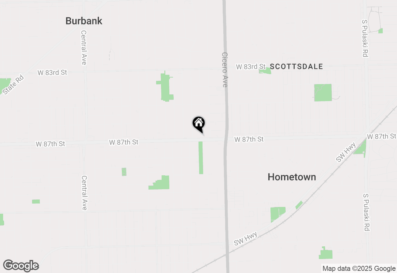 Map of 8650 Laporte Avenue #1A, Burbank, IL 60459