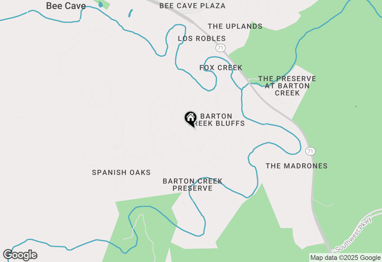 Map of 5005 Spanish Oaks Club Blvd, Austin, TX 78738