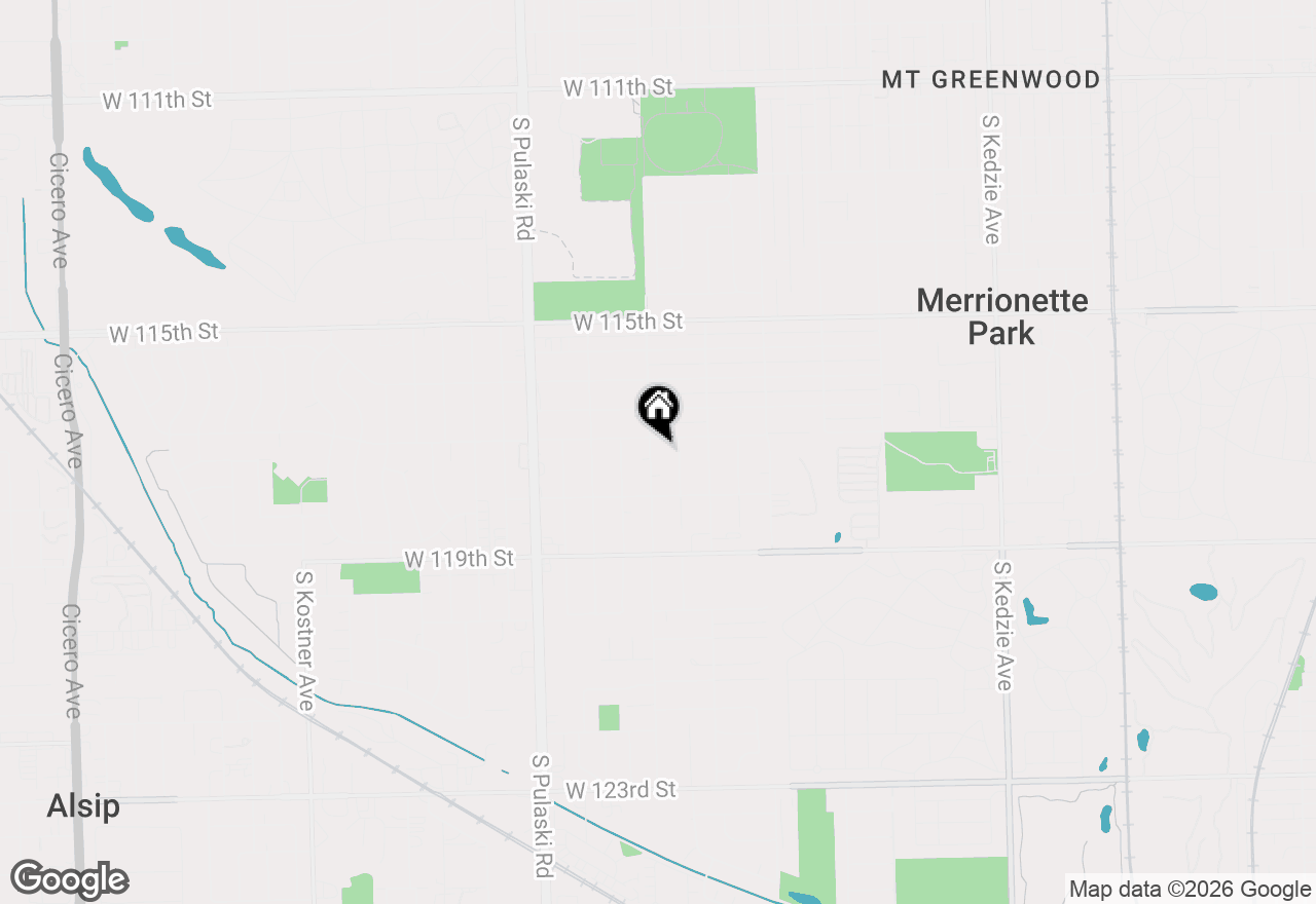 Map of 11709 S Hamlin Avenue, Alsip, IL 60803