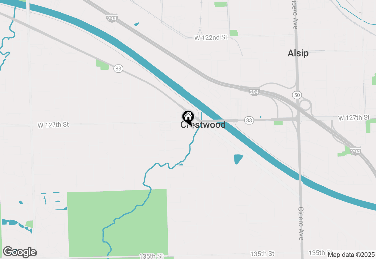 Map of 5445 W 127th Street, Crestwood, IL 60418