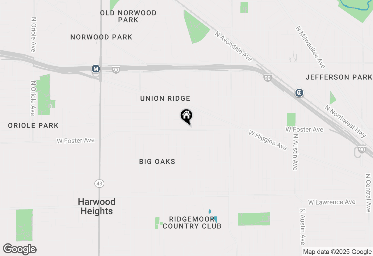 Map of 6640 W Foster Avenue, Chicago, IL 60656