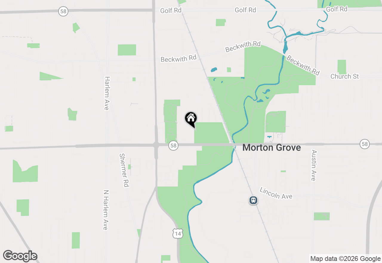 Map of 8841 N Birch Avenue, Morton Grove, IL 60053