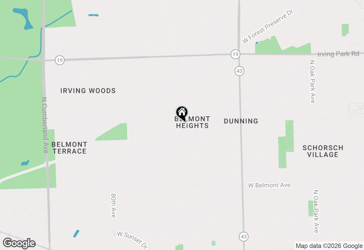 Map of 3552 N Oleander Avenue #205, Chicago, IL 60634