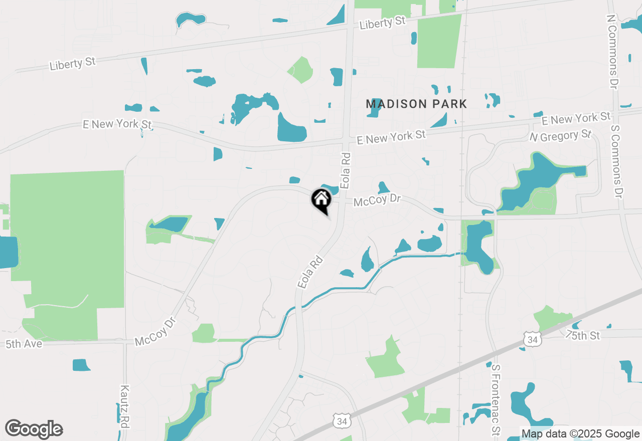 Map of 50 Ascot Lane, Aurora, IL 60504