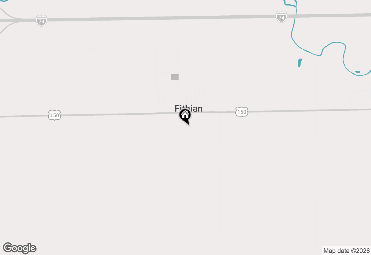 Map of 207 S Main Street, Fithian, IL 61844