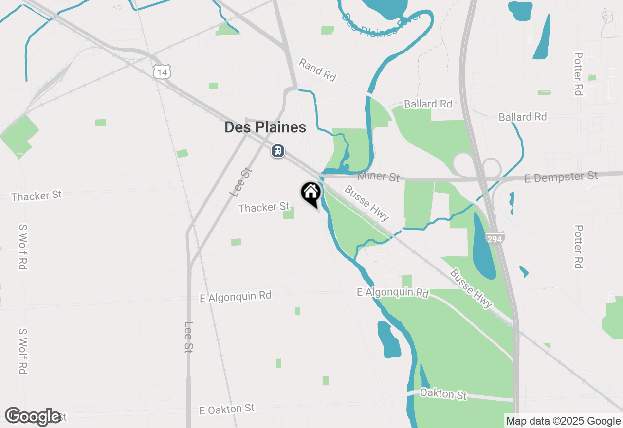 Map of 1636 Ashland Avenue #509, Des Plaines, IL 60016