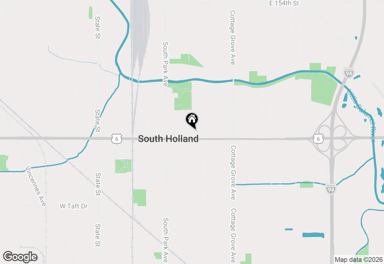 Map of 521 E 161st Place, South Holland, IL 60473