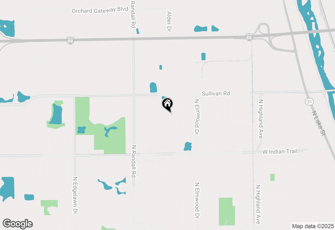 Map of 1214 Lone Oak Trail, Aurora, IL 60506