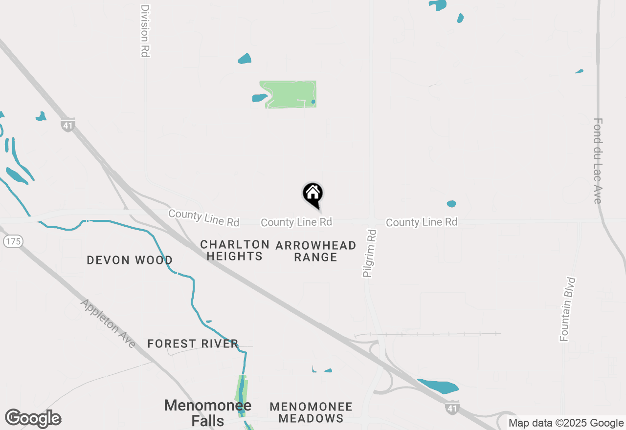 Map of N96W16012 County Line Road, Germantown, WI 53022