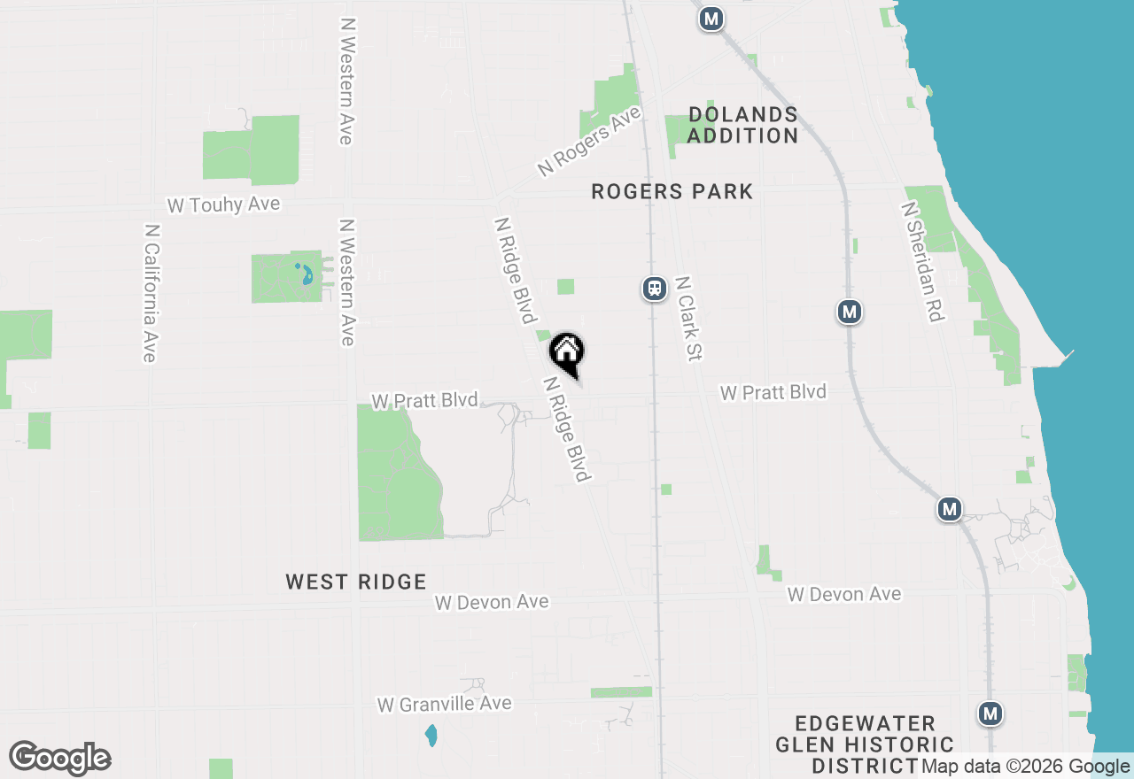Map of 6805 N Ridge Boulevard #104, Chicago, IL 60645