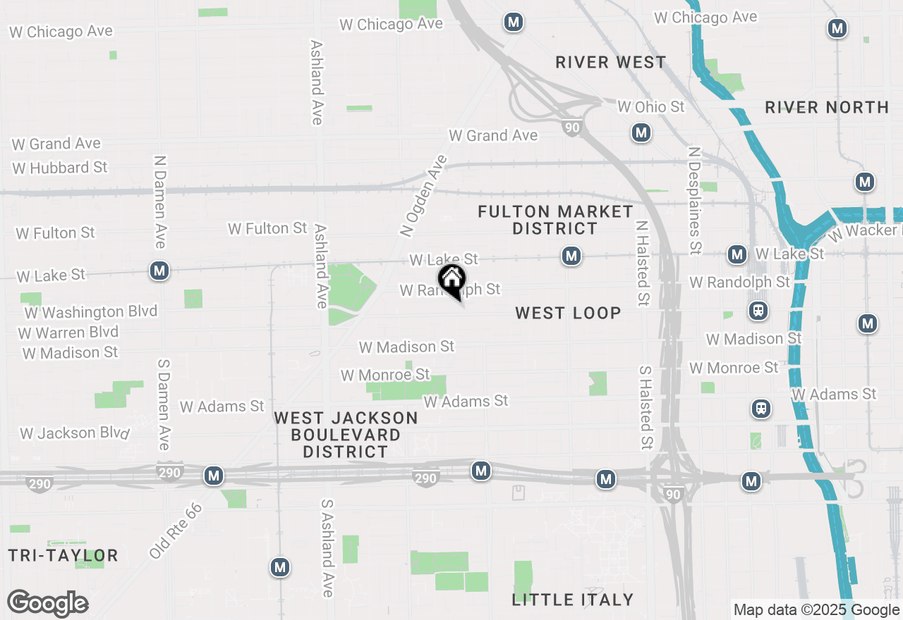 Map of 1260 W Washington Boulevard #404, Chicago, IL 60607
