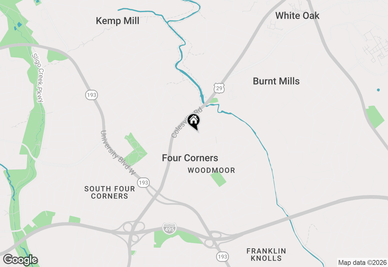 Map of 19 Eastmoor Drive, Silver Spring, MD 20901