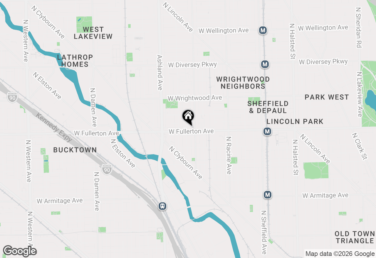 Map of 2401 N Janssen Avenue #408, Chicago, IL 60614