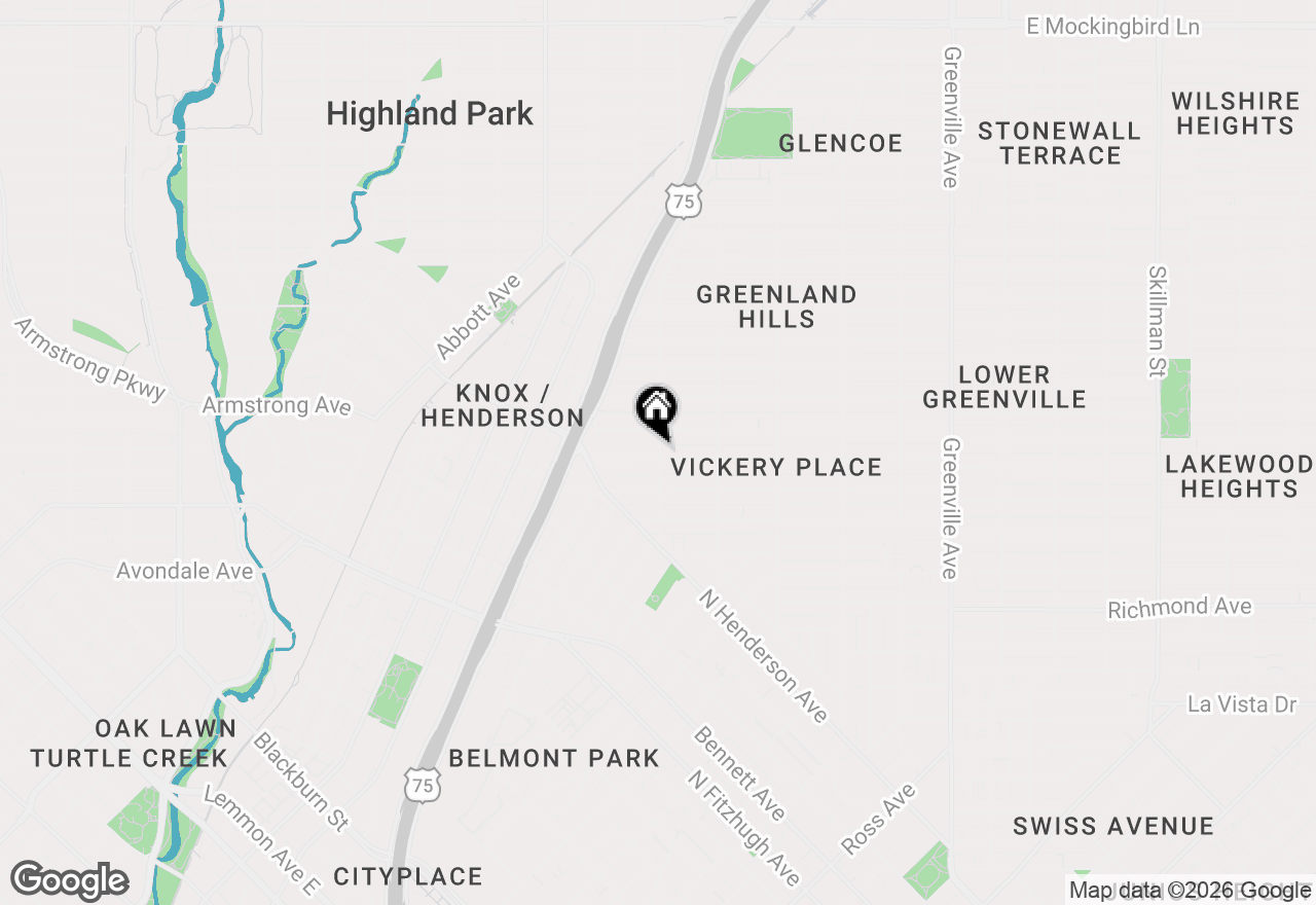 Map of 5151 Miller Avenue, Dallas, TX 75206